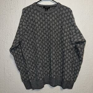 Mino Milano Sweater Womens L Wool Base Layer Gray Classic Ladie Italy Designer